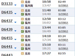 北京到福州火车时刻表(北京到福州火车时刻表z59次列车票价)