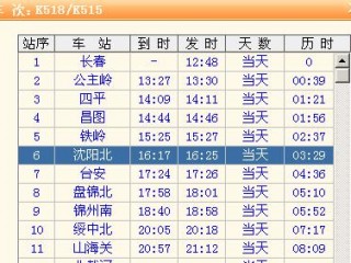 哈尔滨到长春火车时刻表(哈尔滨到长春火车时刻表查询12306)